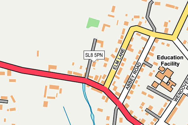 SL8 5PN map - OS OpenMap – Local (Ordnance Survey)