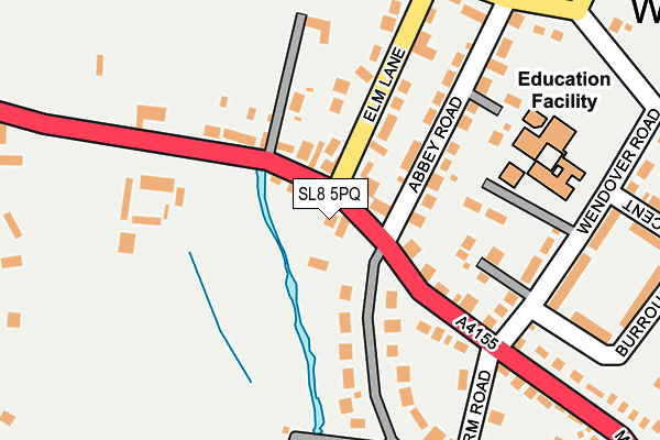 SL8 5PQ map - OS OpenMap – Local (Ordnance Survey)