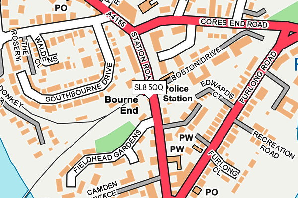 SL8 5QQ map - OS OpenMap – Local (Ordnance Survey)