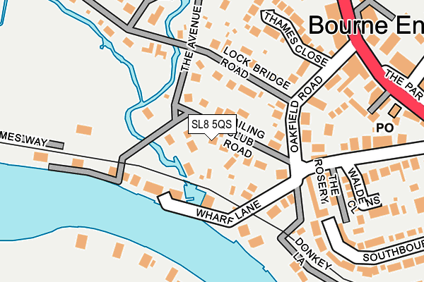 SL8 5QS map - OS OpenMap – Local (Ordnance Survey)