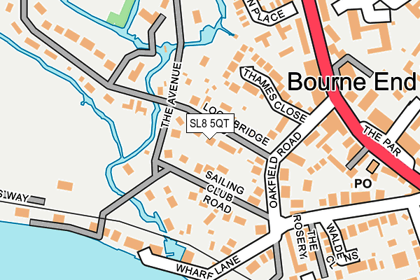 SL8 5QT map - OS OpenMap – Local (Ordnance Survey)