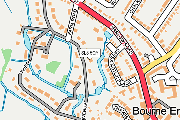 SL8 5QY map - OS OpenMap – Local (Ordnance Survey)