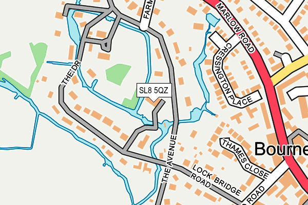 SL8 5QZ map - OS OpenMap – Local (Ordnance Survey)