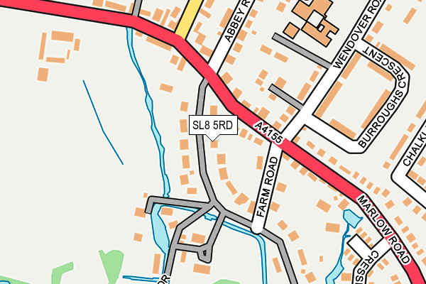 SL8 5RD map - OS OpenMap – Local (Ordnance Survey)