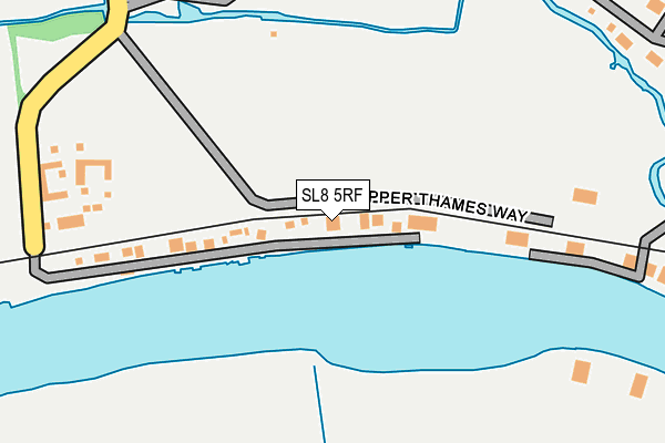 SL8 5RF map - OS OpenMap – Local (Ordnance Survey)