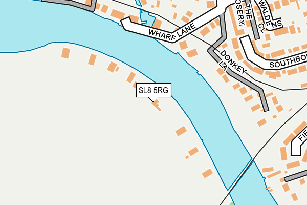 SL8 5RG map - OS OpenMap – Local (Ordnance Survey)