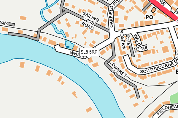 SL8 5RP map - OS OpenMap – Local (Ordnance Survey)