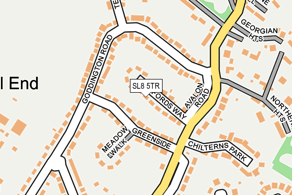 SL8 5TR map - OS OpenMap – Local (Ordnance Survey)