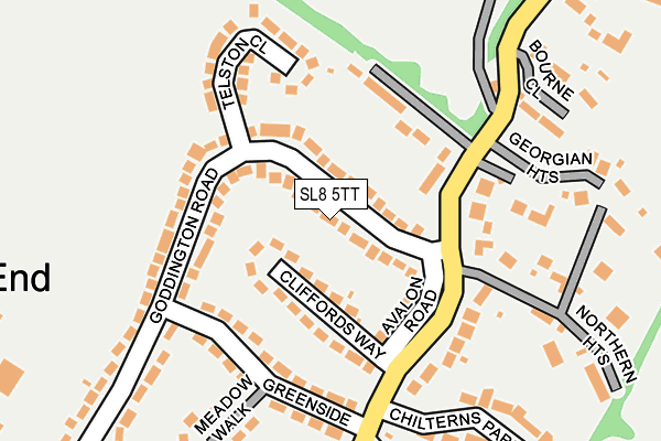SL8 5TT map - OS OpenMap – Local (Ordnance Survey)