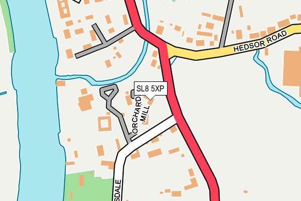 SL8 5XP map - OS OpenMap – Local (Ordnance Survey)