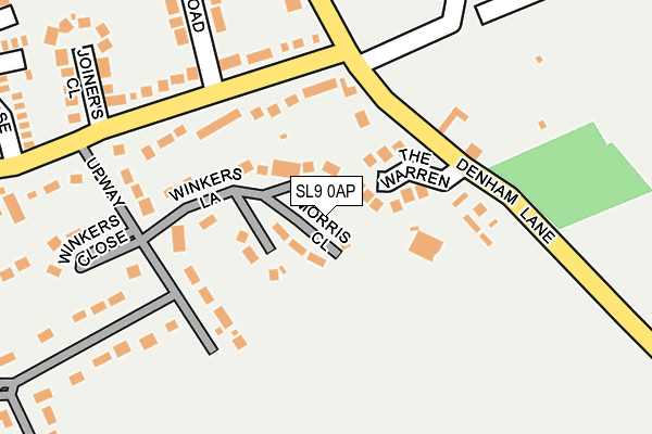 SL9 0AP map - OS OpenMap – Local (Ordnance Survey)