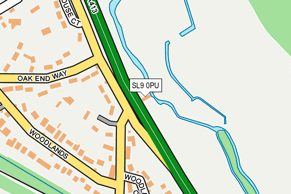 SL9 0PU map - OS OpenMap – Local (Ordnance Survey)