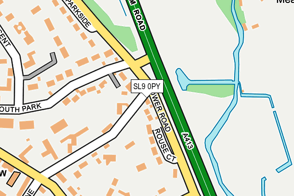 SL9 0PY map - OS OpenMap – Local (Ordnance Survey)