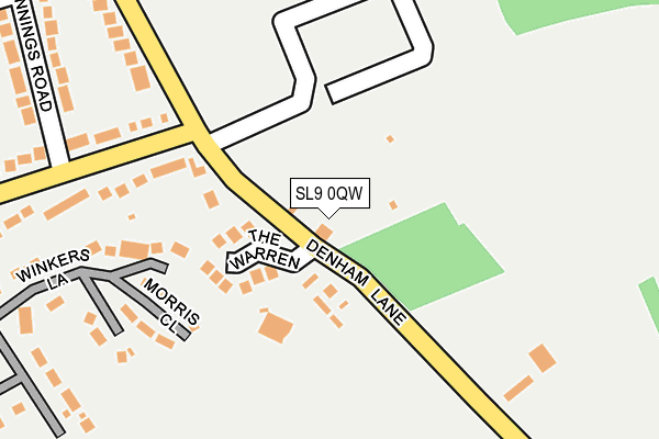 SL9 0QW map - OS OpenMap – Local (Ordnance Survey)