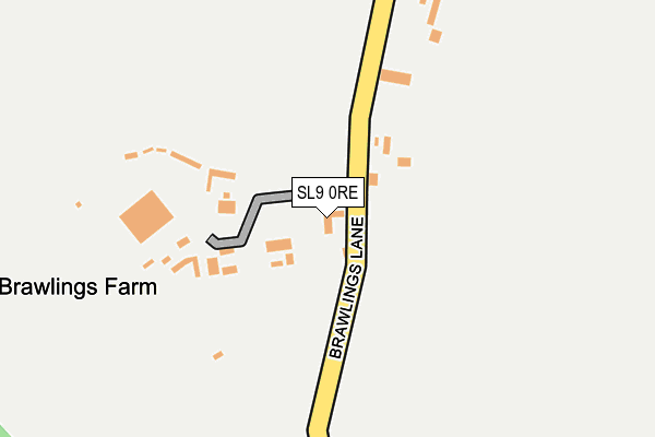 SL9 0RE map - OS OpenMap – Local (Ordnance Survey)