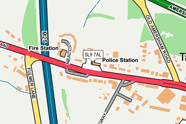 SL9 7AL map - OS OpenMap – Local (Ordnance Survey)