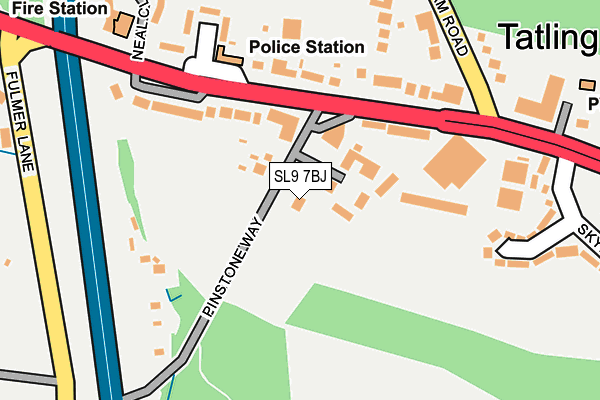 SL9 7BJ map - OS OpenMap – Local (Ordnance Survey)