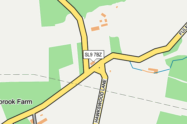 SL9 7BZ map - OS OpenMap – Local (Ordnance Survey)