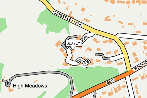SL9 7EY map - OS OpenMap – Local (Ordnance Survey)