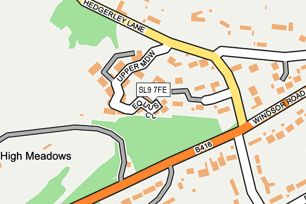 SL9 7FE map - OS OpenMap – Local (Ordnance Survey)