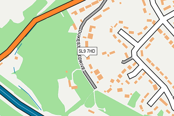 SL9 7HD map - OS OpenMap – Local (Ordnance Survey)