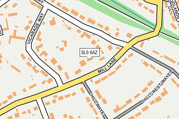 SL9 8AZ map - OS OpenMap – Local (Ordnance Survey)
