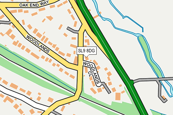 SL9 8DG map - OS OpenMap – Local (Ordnance Survey)