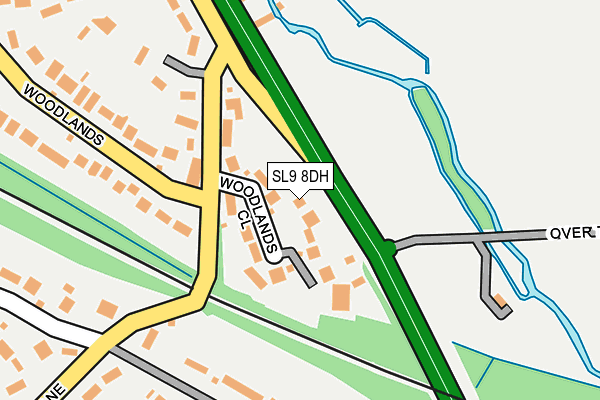 SL9 8DH map - OS OpenMap – Local (Ordnance Survey)