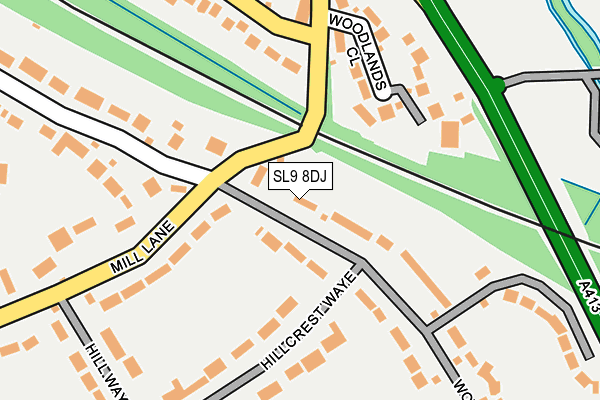 SL9 8DJ map - OS OpenMap – Local (Ordnance Survey)