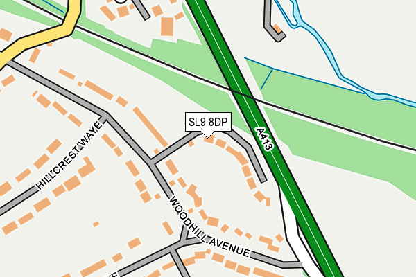 SL9 8DP map - OS OpenMap – Local (Ordnance Survey)