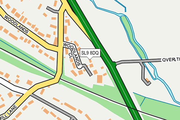 SL9 8DQ map - OS OpenMap – Local (Ordnance Survey)