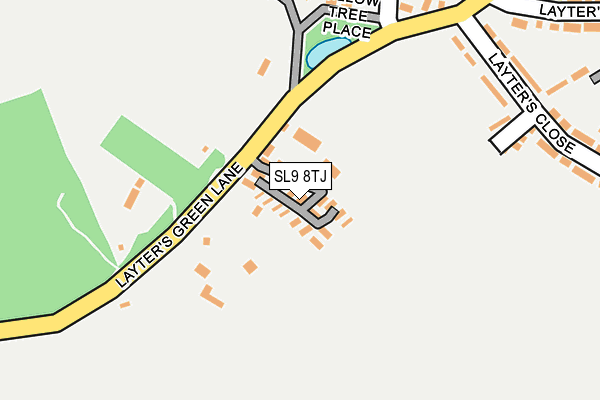 SL9 8TJ map - OS OpenMap – Local (Ordnance Survey)