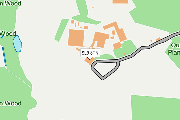 SL9 8TN map - OS OpenMap – Local (Ordnance Survey)