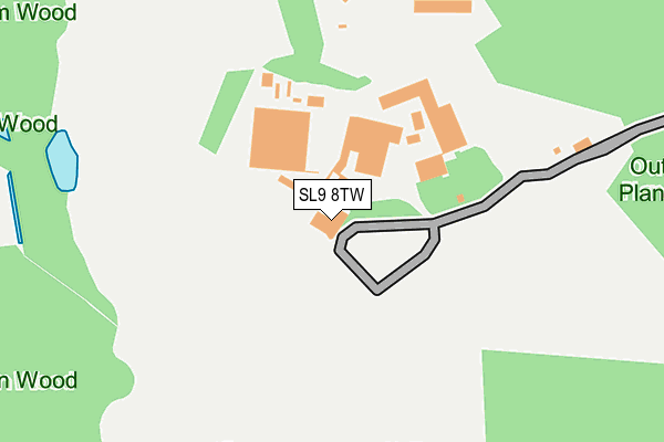 SL9 8TW map - OS OpenMap – Local (Ordnance Survey)