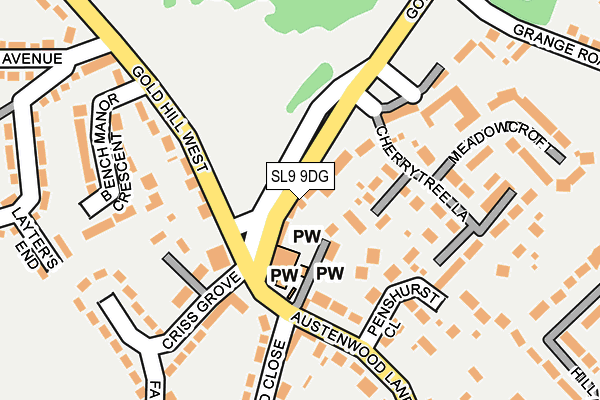 SL9 9DG map - OS OpenMap – Local (Ordnance Survey)