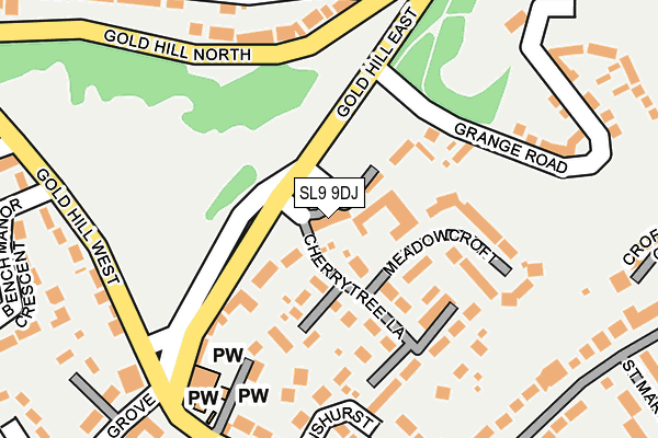 SL9 9DJ map - OS OpenMap – Local (Ordnance Survey)