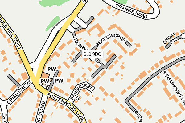 SL9 9DQ map - OS OpenMap – Local (Ordnance Survey)