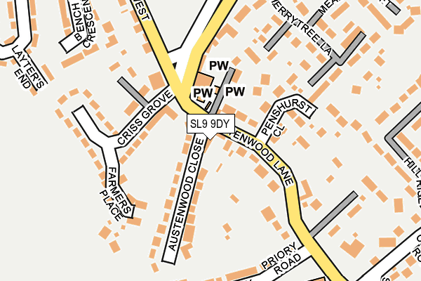 SL9 9DY map - OS OpenMap – Local (Ordnance Survey)