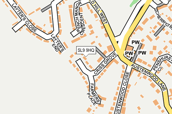 SL9 9HQ map - OS OpenMap – Local (Ordnance Survey)