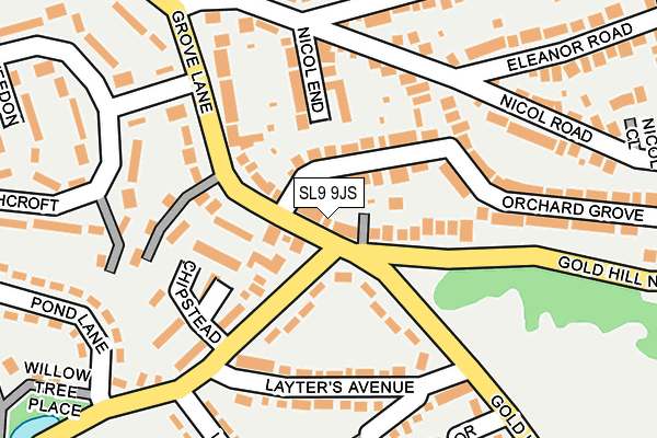 SL9 9JS map - OS OpenMap – Local (Ordnance Survey)