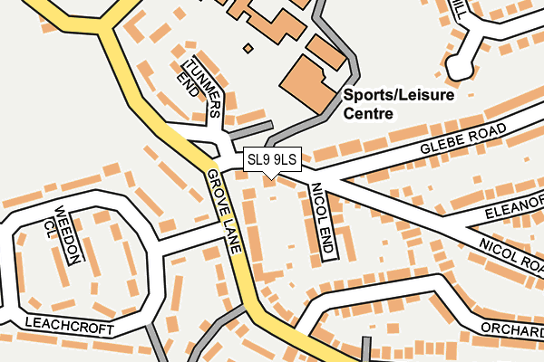 SL9 9LS map - OS OpenMap – Local (Ordnance Survey)