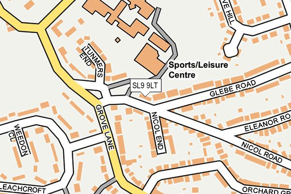 SL9 9LT map - OS OpenMap – Local (Ordnance Survey)