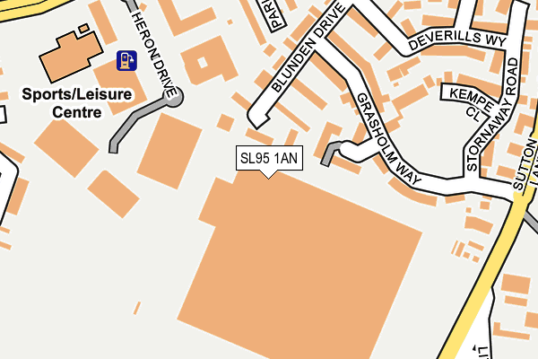 SL95 1AN map - OS OpenMap – Local (Ordnance Survey)