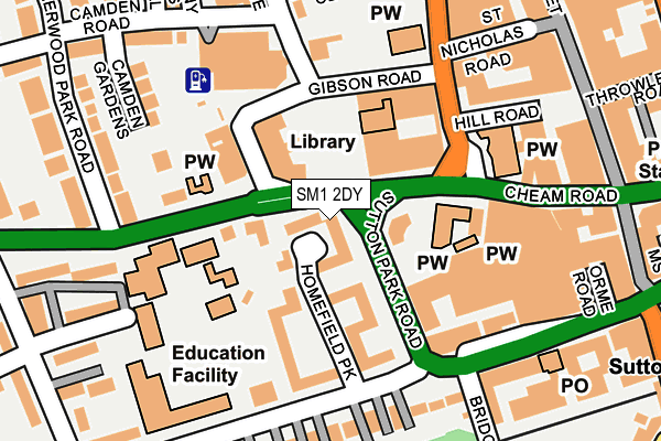 Map of ICH EXPRESS LIMITED at local scale