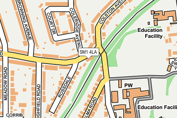 Map of THE SPRINT HOUSE LTD at local scale