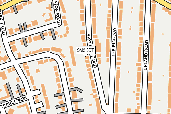 SM2 5DT map - OS OpenMap – Local (Ordnance Survey)