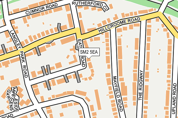 SM2 5EA map - OS OpenMap – Local (Ordnance Survey)