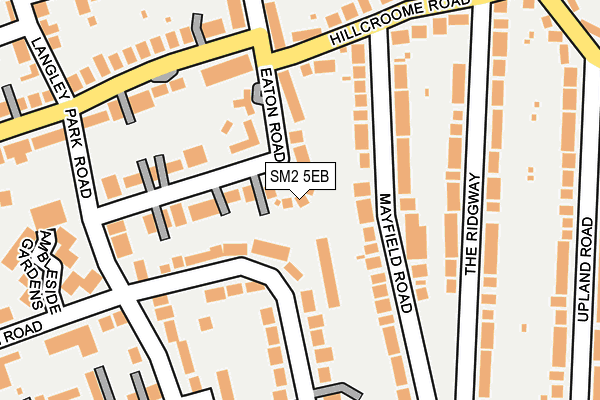 SM2 5EB map - OS OpenMap – Local (Ordnance Survey)