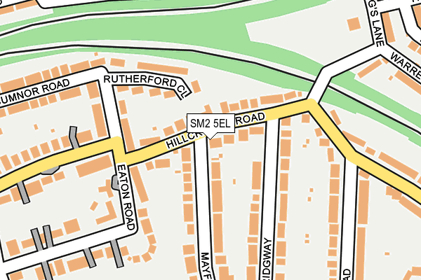 SM2 5EL map - OS OpenMap – Local (Ordnance Survey)