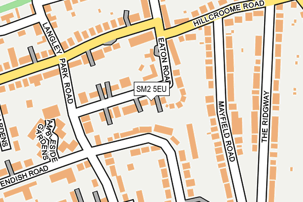 SM2 5EU map - OS OpenMap – Local (Ordnance Survey)